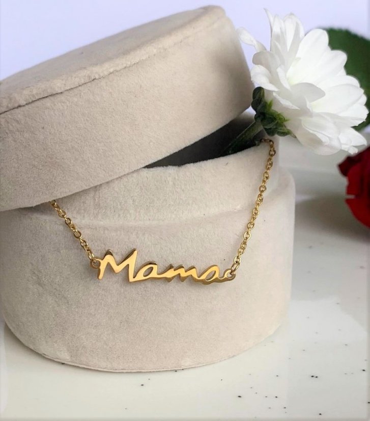 Titánový náramok - MAMA - Farba: Mama náramok strieborný