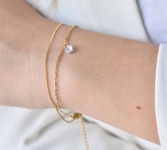 Titánový dvojitý náramok - Glow