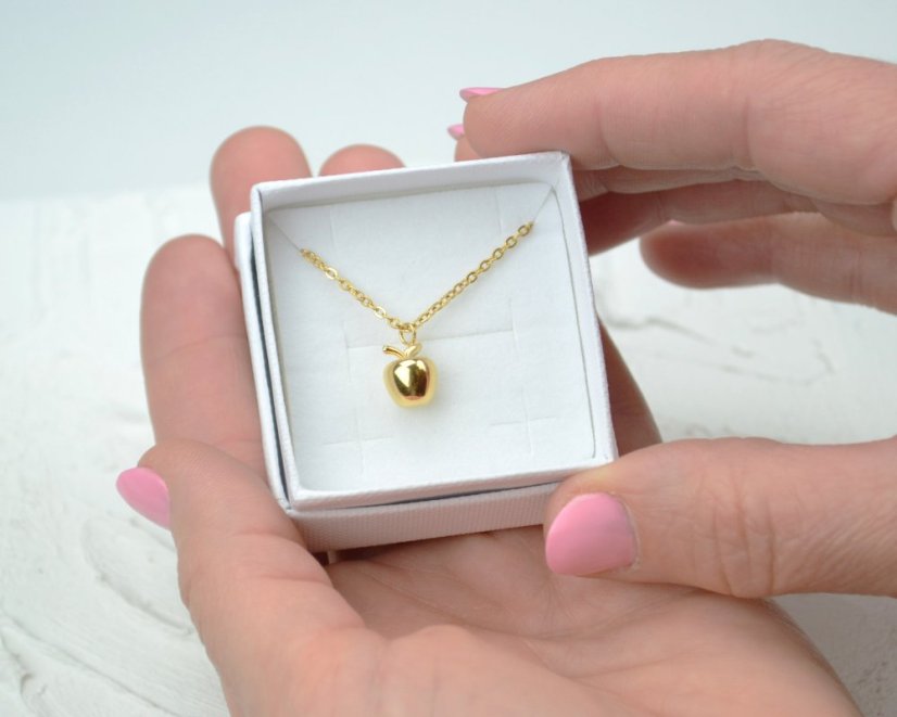 Jabĺčko - dámsky náhrdelník z chir. ocele