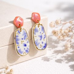 Soft Passion - porcelánové náušnice