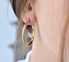 Titánové náušnice - Circle middle