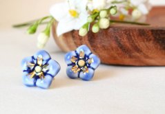 Nezábudky - porcelánové šperky