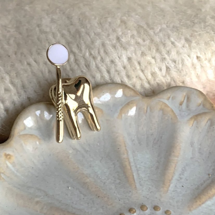 Brošňa pre zubára - Dizajn: Veselý zúbok