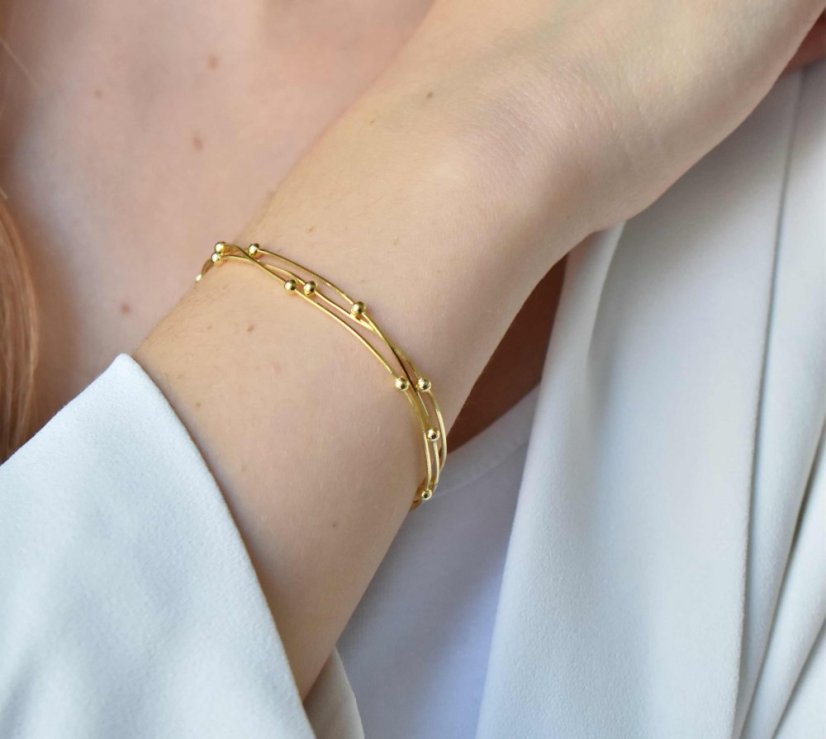 Minimalist - 925 strieborný náramok - Farba: Strieborný náramok