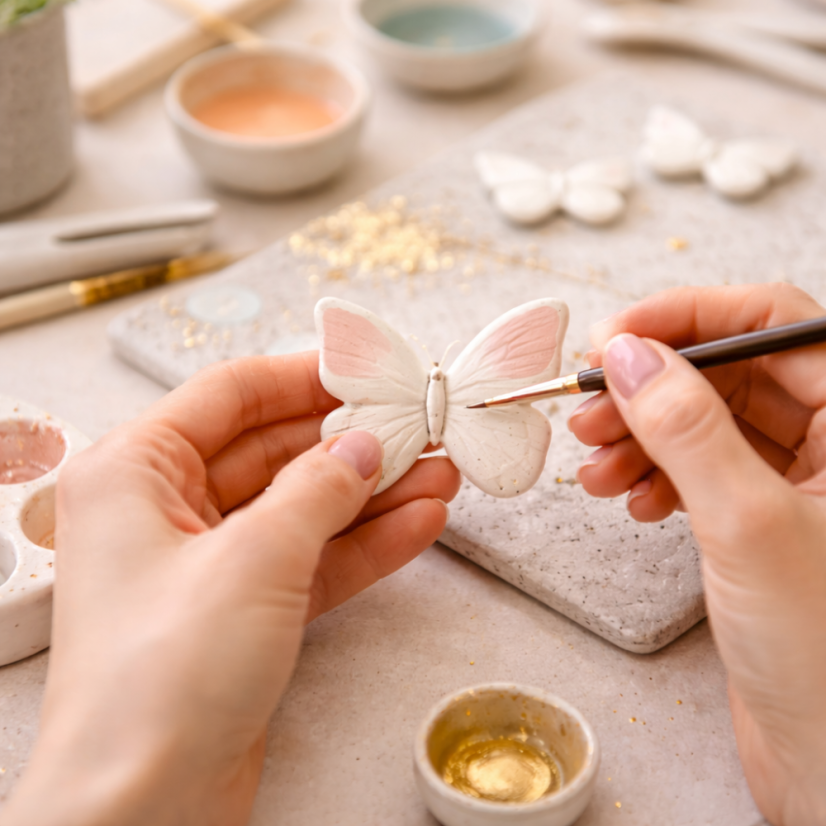 Workshop porcelánových šperkov v Košiciach 18.4.2026 | Vyrob si vlastný šperk - Vyrobím si na workshope: 2x brošňa Motýľ Workshop porcelánových šperkov v Košiciach 18.4.2026 | Vyrob si vlastný šperk - Vyrobím si na workshope: 2x brošňa Motýľ