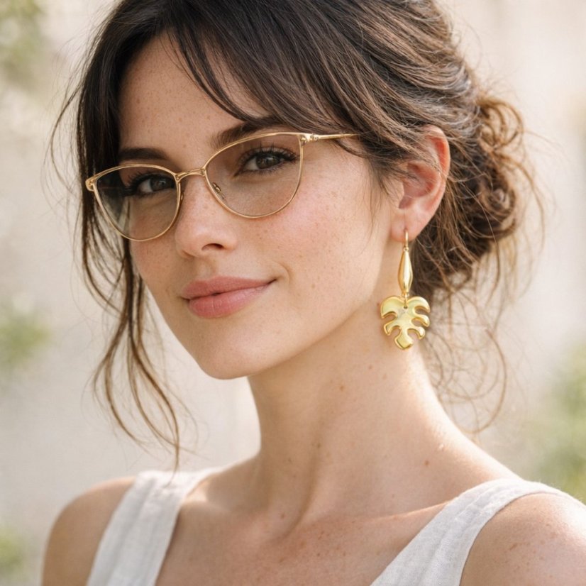 Monstery - porcelánové visiace náušnice