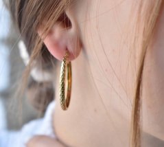 Titánové náušnice - Circle middle