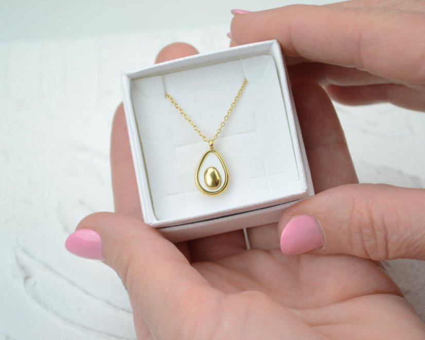 Avokádo - náhrdelník z chirurgickej ocele