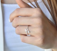 Seed - dámsky strieborný 925 prsteň