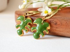 Monstera - porcelánové šperky