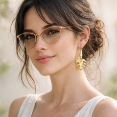 Monstery - porcelánové visiace náušnice