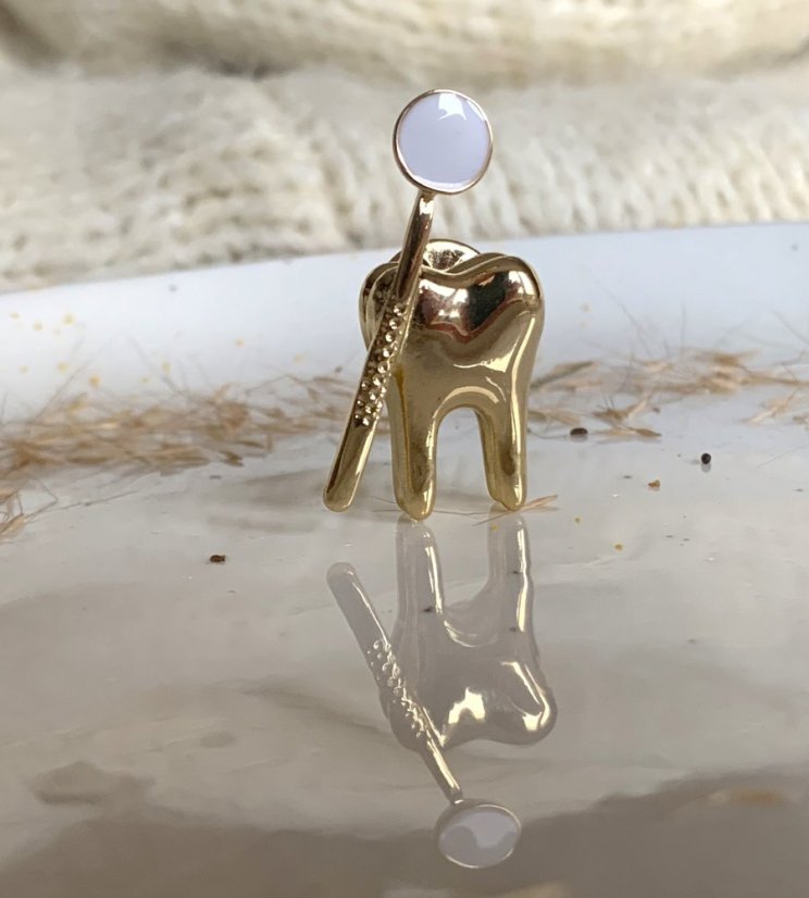 Brošňa pre zubára - Dizajn: Veselý zúbok