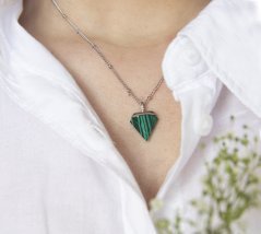 Náhrdelník  MALACHIT HERO OF SELFESTEEM strieborný