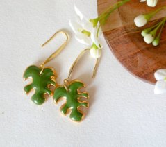 Monstera - porcelánové šperky