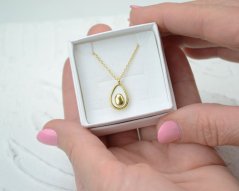 Avokádo - náhrdelník z chirurgickej ocele