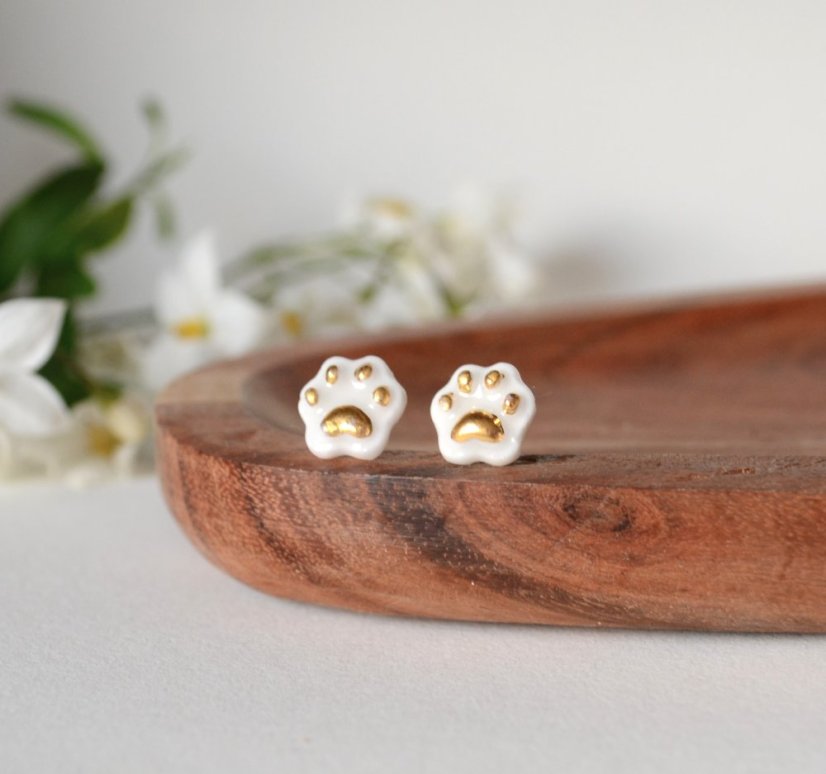 Labky - porcelánové puzetky - biele