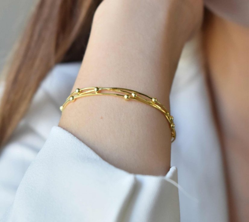 Minimalist - 925 strieborný náramok - Farba: Strieborný náramok