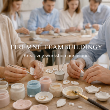 Kreatívny teambuilding – Workshop porcelánových šperkov pre firmy - Počet osôb - 15 osôb