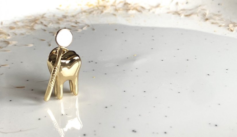 Brošňa pre zubára - Dizajn: Veselý zúbok