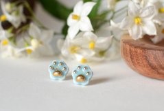 Labky - porcelánové puzetky - svetlo modré