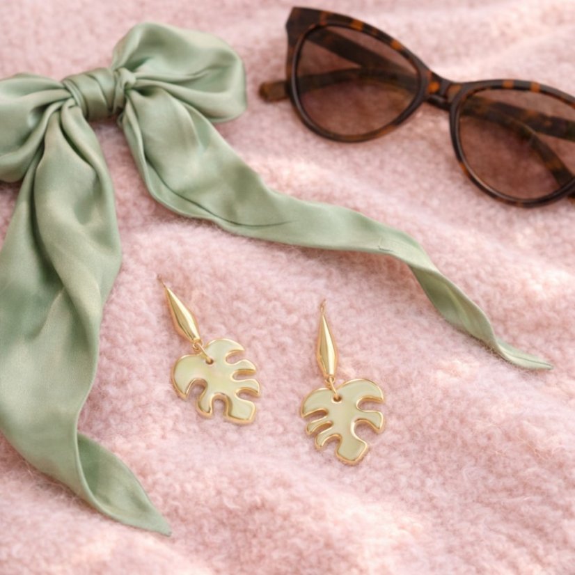 Monstery - porcelánové visiace náušnice