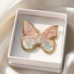 Motýľ - pastelový - jemný doplnok