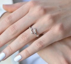 Tree - dámsky strieborný 925 prsteň